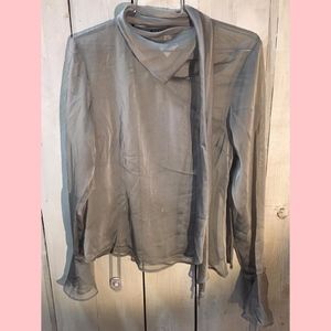 Sheer Gray Blouse